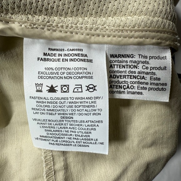 Nike Tech Pack Pants Men Large Beige Utility Cargo Zip Pockets Belted DM5547-206 - Picture 16 of 16